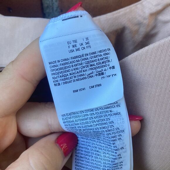 Polo by Ralf Lauren Seamless Organic Cotton Nude Bra- Polo Essentials- Clay - Picture 3 of 10